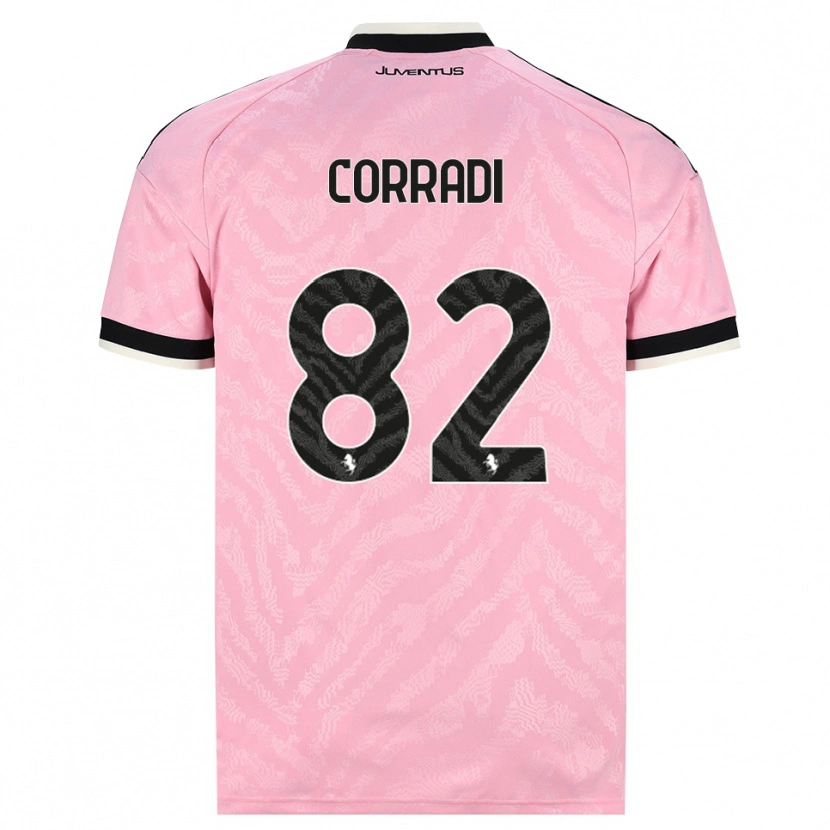 Danxen Barn Christian Corradi #82 Rosa Svart Bortetrøye Drakt Trøye 2026/27 Skjorter T-Skjorte
