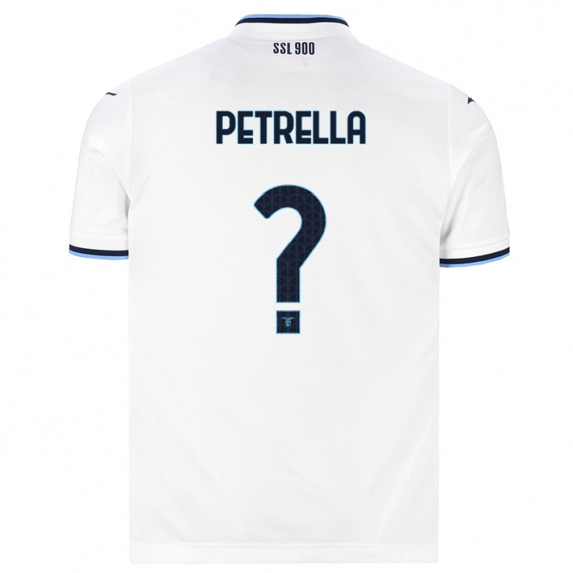 Danxen Barn Anthony Petrella #0 Hvit Marineblå Bortetrøye Drakt Trøye 2026/27 Skjorter T-Skjorte