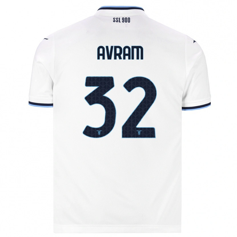 Danxen Barn Raul Avram #32 Hvit Marineblå Bortetrøye Drakt Trøye 2026/27 Skjorter T-Skjorte