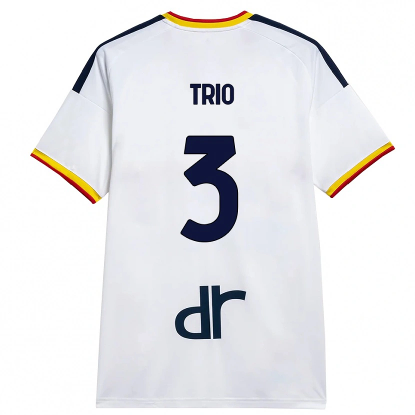 Danxen Barn Stefano Trio #3 Hvit Gul Rød Bortetrøye Drakt Trøye 2026/27 Skjorter T-Skjorte