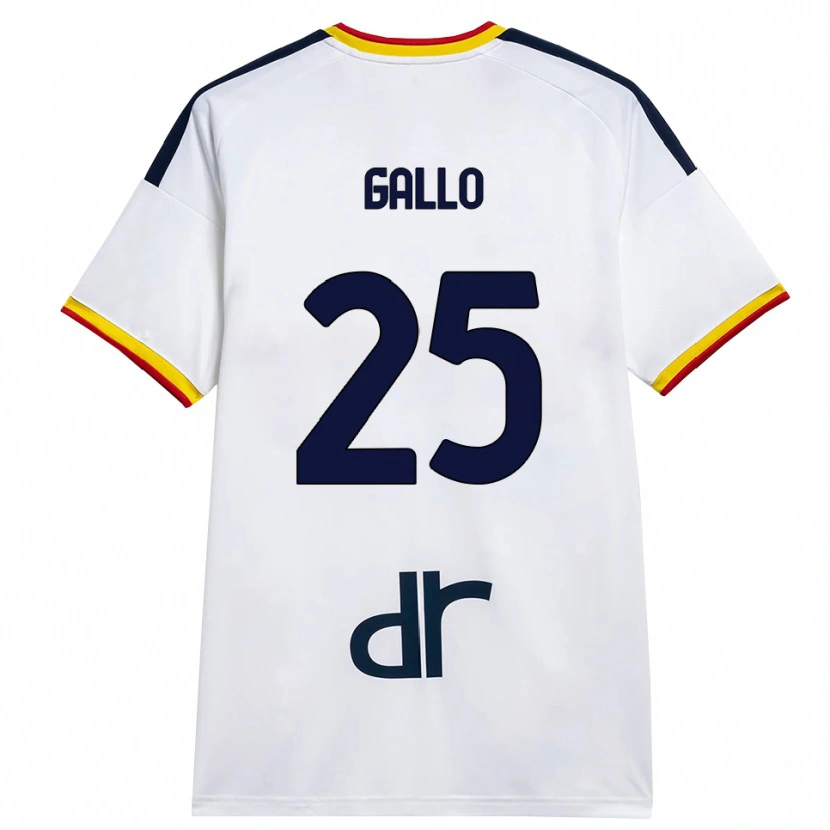 Danxen Barn Antonino Gallo #25 Hvit Gul Rød Bortetrøye Drakt Trøye 2026/27 Skjorter T-Skjorte