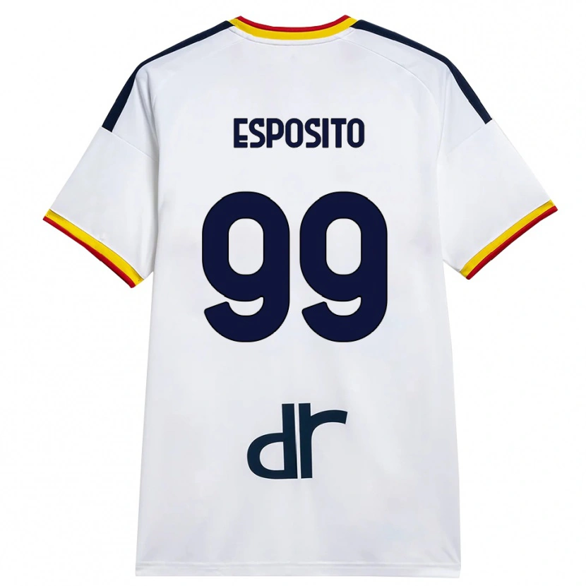 Danxen Barn Pasquale Esposito #99 Hvit Gul Rød Bortetrøye Drakt Trøye 2026/27 Skjorter T-Skjorte