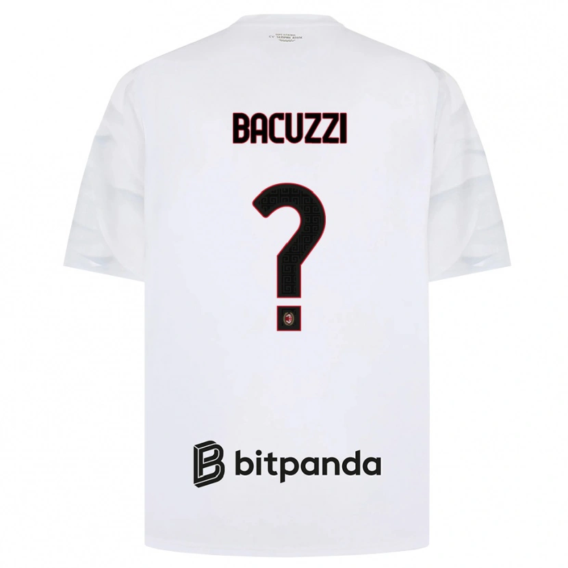 Danxen Barn Christian Bacuzzi #0 Hvit Rød Svart Bortetrøye Drakt Trøye 2026/27 Skjorter T-Skjorte