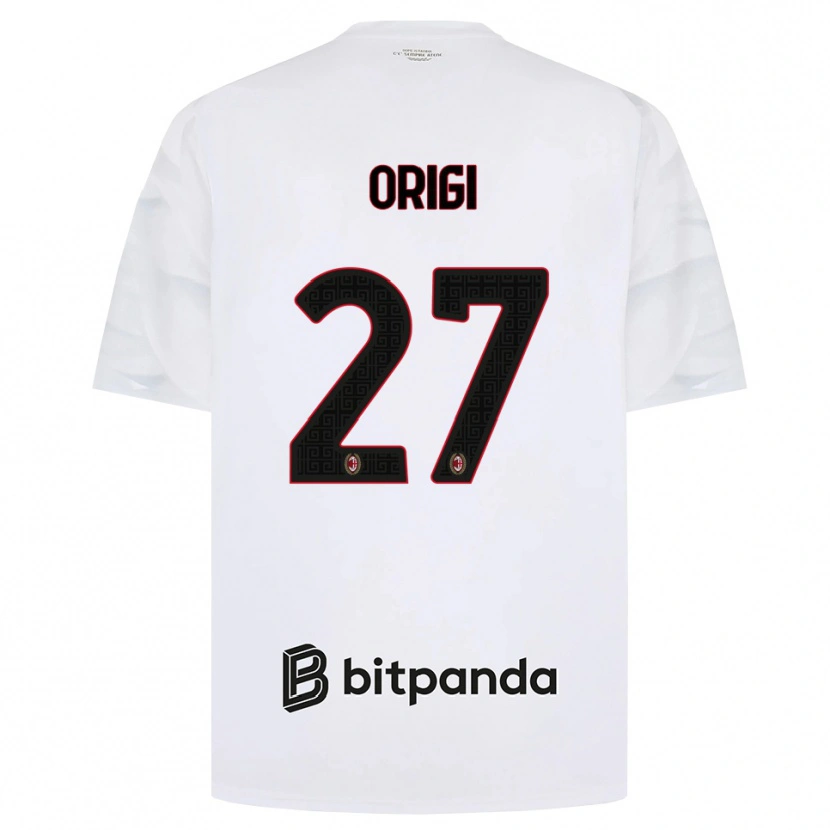 Danxen Barn Divock Origi #27 Hvit Rød Svart Bortetrøye Drakt Trøye 2026/27 Skjorter T-Skjorte