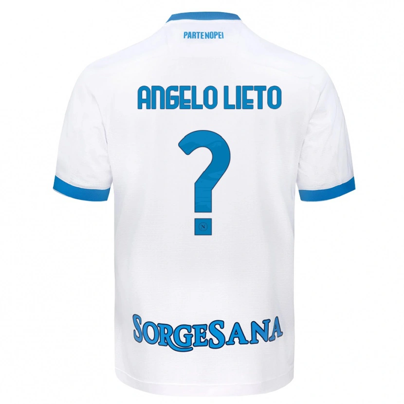 Danxen Barn Angelo Lieto #0 Hvit Himmelblå Bortetrøye Drakt Trøye 2026/27 Skjorter T-Skjorte
