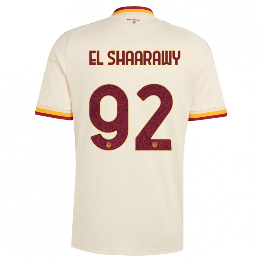 Danxen Barn Stephan El Shaarawy #92 Champagne Rød Gul Bortetrøye Drakt Trøye 2026/27 Skjorter T-Skjorte