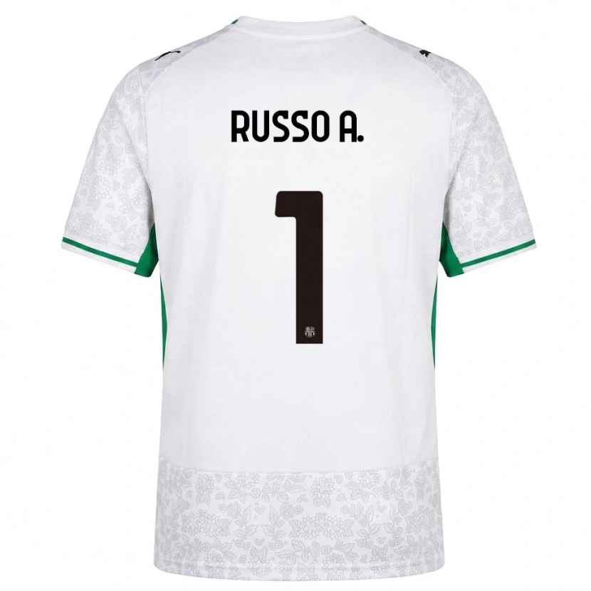 Danxen Barn Alessandro Russo #1 Hvit Svart Grønn Bortetrøye Drakt Trøye 2026/27 Skjorter T-Skjorte