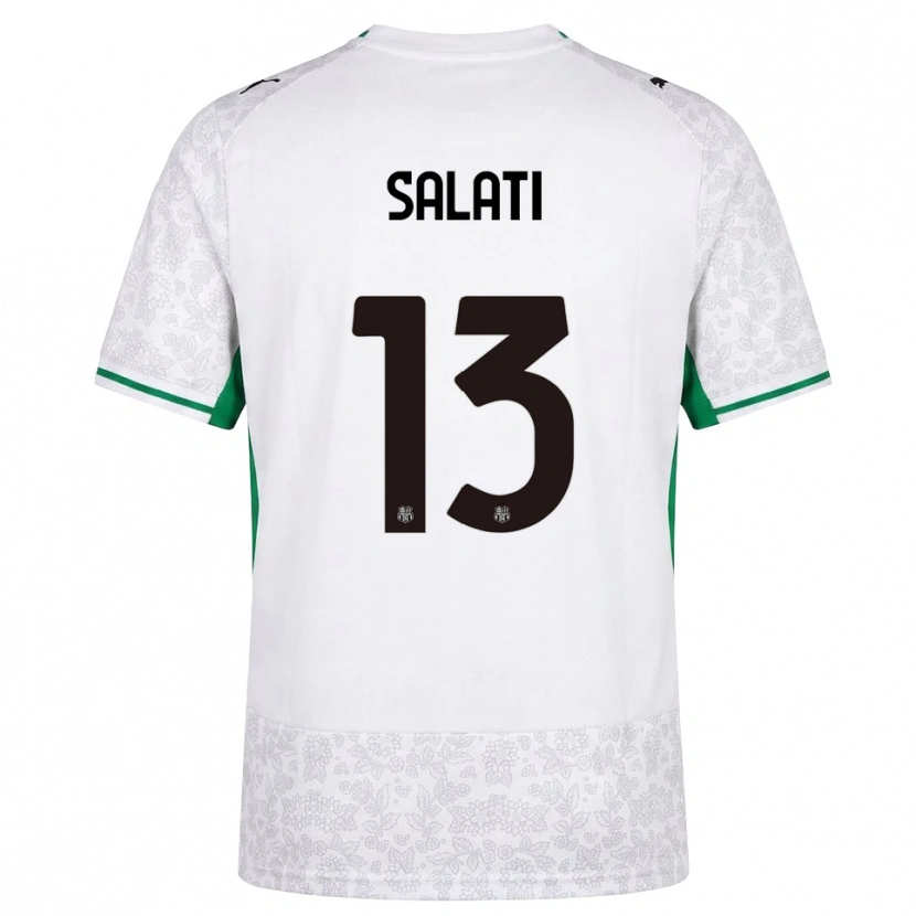 Danxen Barn Emanuele Salati #13 Hvit Svart Grønn Bortetrøye Drakt Trøye 2026/27 Skjorter T-Skjorte