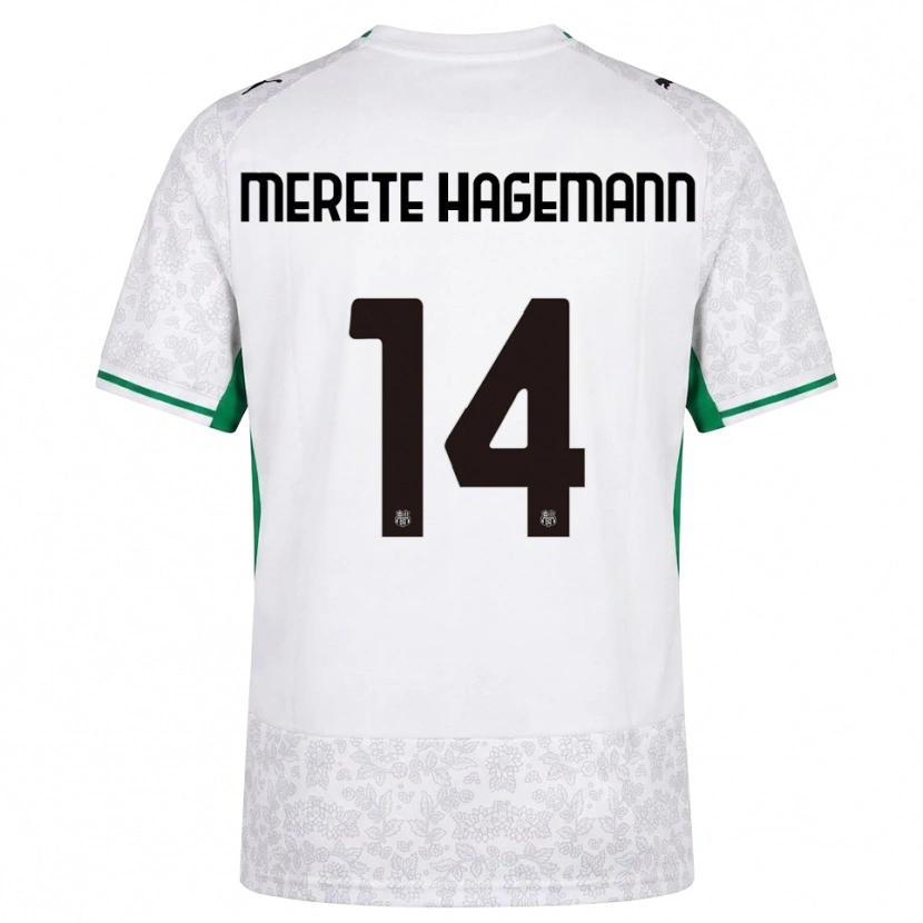 Danxen Barn Maja Merete Hagemann #14 Hvit Svart Grønn Bortetrøye Drakt Trøye 2026/27 Skjorter T-Skjorte