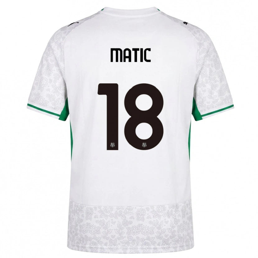 Danxen Barn Nemanja Matić #18 Hvit Svart Grønn Bortetrøye Drakt Trøye 2026/27 Skjorter T-Skjorte