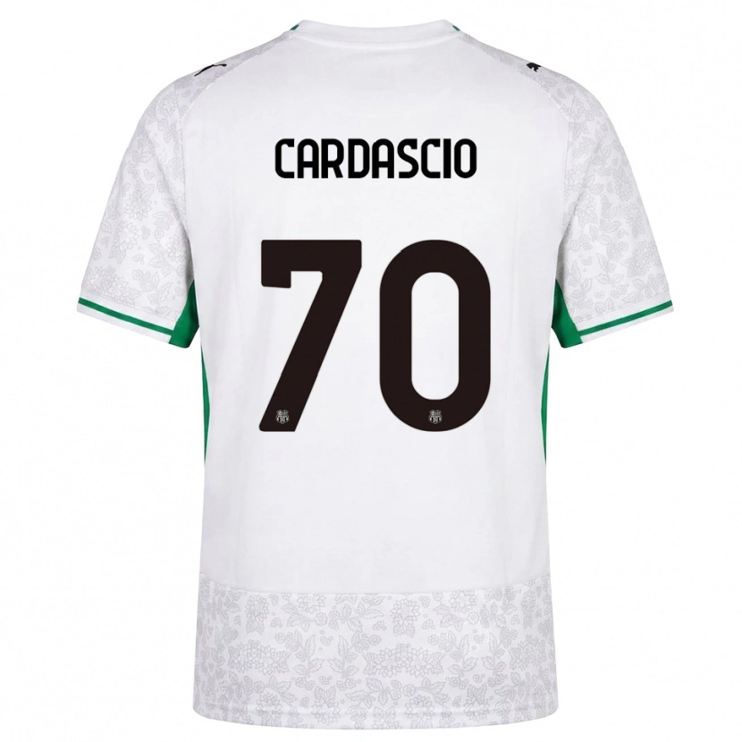 Danxen Barn Alessandro Cardascio #70 Hvit Svart Grønn Bortetrøye Drakt Trøye 2026/27 Skjorter T-Skjorte