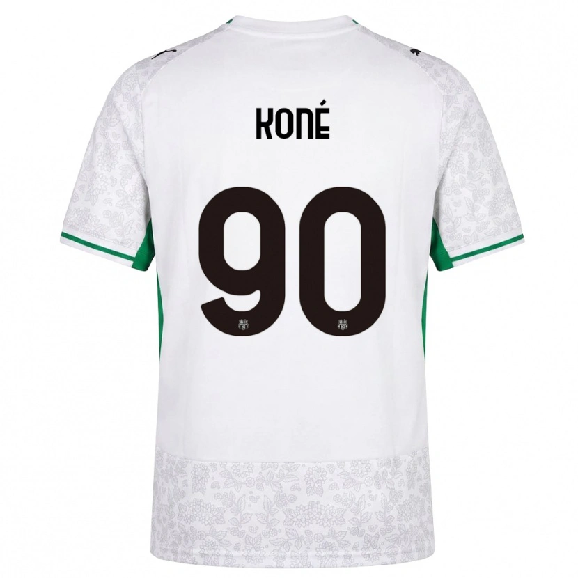 Danxen Barn Ismaël Koné #90 Hvit Svart Grønn Bortetrøye Drakt Trøye 2026/27 Skjorter T-Skjorte
