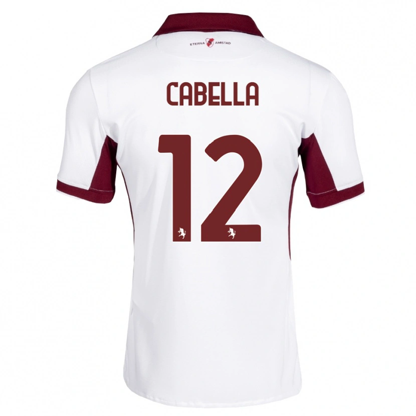 Danxen Barn Matteo Cabella #12 Burgunder Hvit Rød Bortetrøye Drakt Trøye 2026/27 Skjorter T-Skjorte
