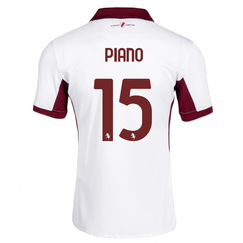 Danxen Barn Enrico Piano #15 Burgunder Hvit Rød Bortetrøye Drakt Trøye 2026/27 Skjorter T-Skjorte