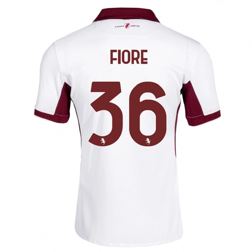 Danxen Barn Jean Fiore #36 Burgunder Hvit Rød Bortetrøye Drakt Trøye 2026/27 Skjorter T-Skjorte