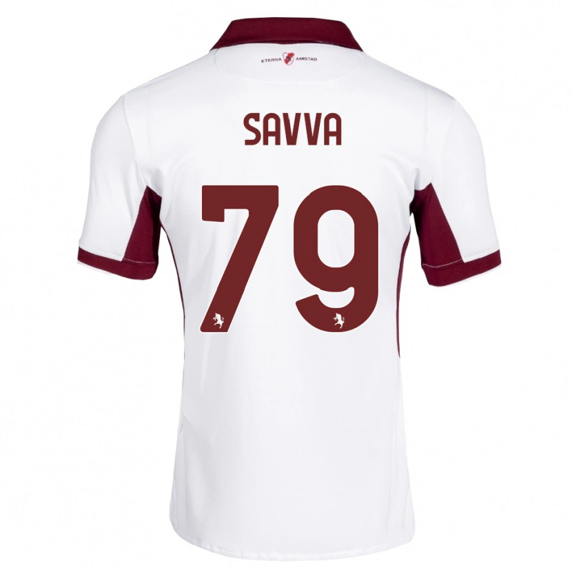 Danxen Barn Zanos Savva #79 Burgunder Hvit Rød Bortetrøye Drakt Trøye 2026/27 Skjorter T-Skjorte