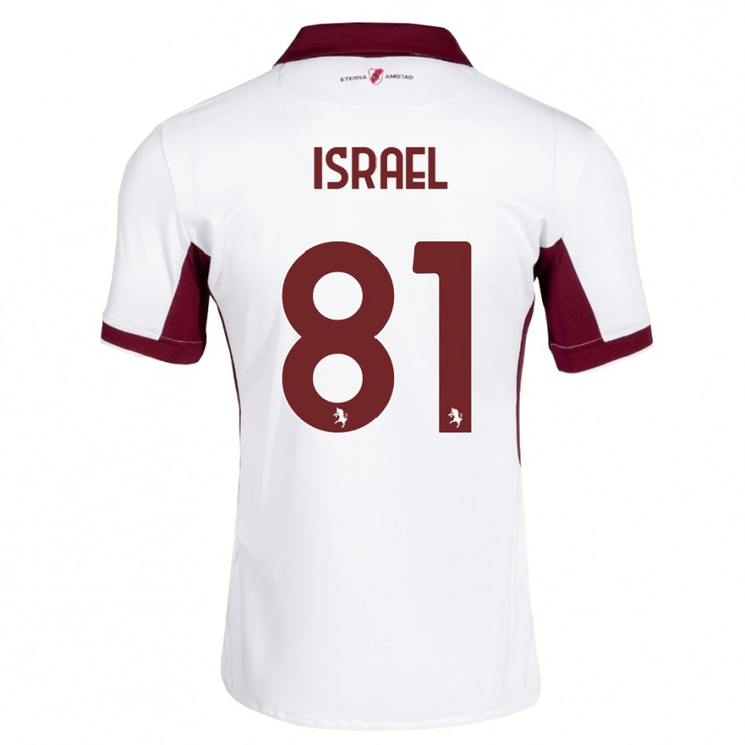 Danxen Barn Franco Israel #81 Burgunder Hvit Rød Bortetrøye Drakt Trøye 2026/27 Skjorter T-Skjorte