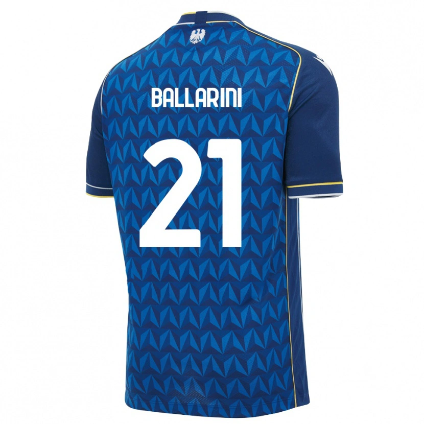 Danxen Barn Marco Ballarini #21 Kongeblå Hvit Blå Bortetrøye Drakt Trøye 2026/27 Skjorter T-Skjorte