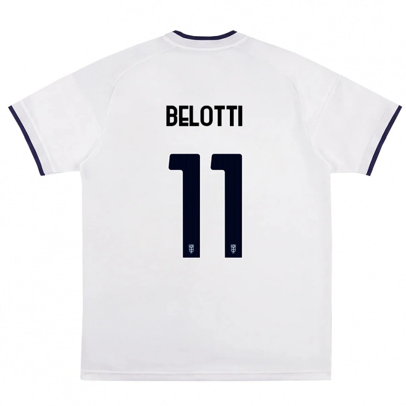 Danxen Barn Andrea Belotti #11 Hvit Rød Kongeblå Bortetrøye Drakt Trøye 2026/27 Skjorter T-Skjorte