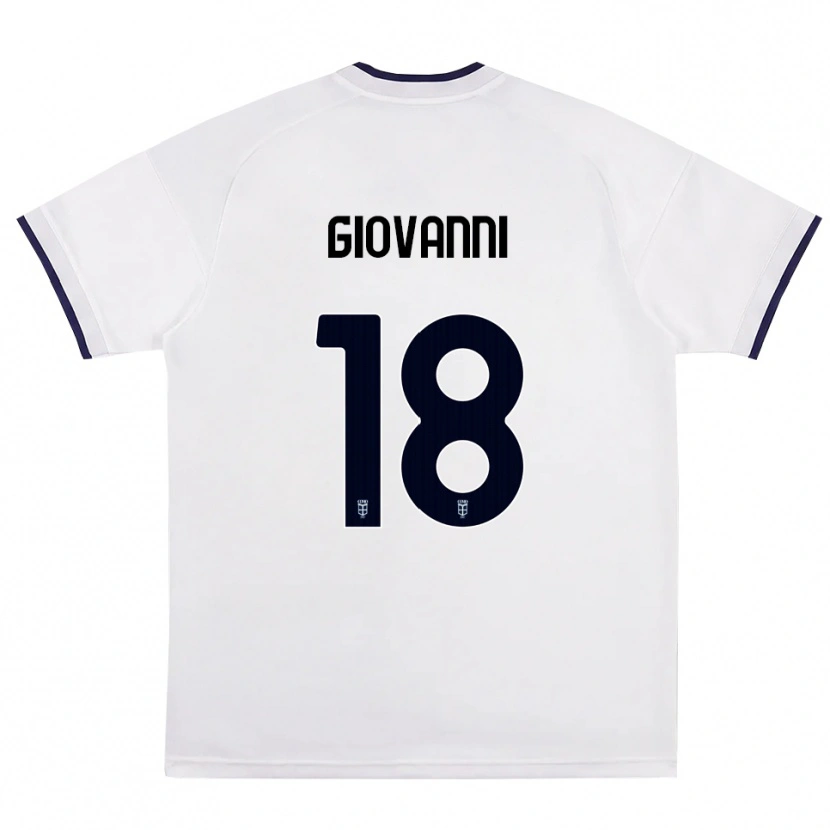 Danxen Barn Giovanni Di Iulio Lopes #18 Hvit Rød Kongeblå Bortetrøye Drakt Trøye 2026/27 Skjorter T-Skjorte