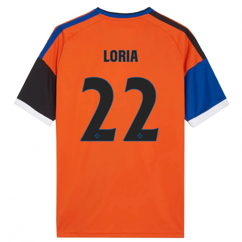 Danxen Barn Leonardo Loria #22 Oransje Blå Svart Hvit Bortetrøye Drakt Trøye 2026/27 Skjorter T-Skjorte