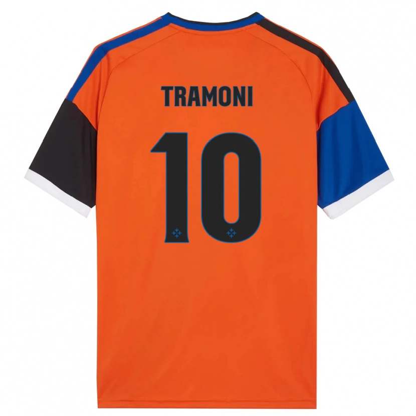 Danxen Barn Matteo Tramoni #10 Oransje Blå Svart Hvit Bortetrøye Drakt Trøye 2026/27 Skjorter T-Skjorte