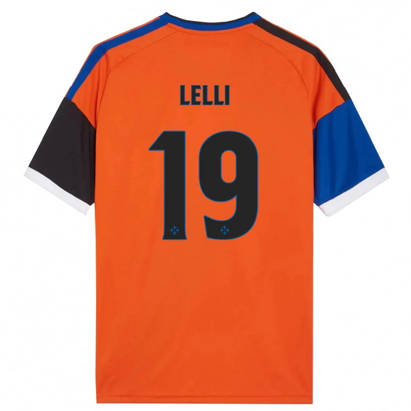 Danxen Barn Roberto Lelli #19 Oransje Blå Svart Hvit Bortetrøye Drakt Trøye 2026/27 Skjorter T-Skjorte
