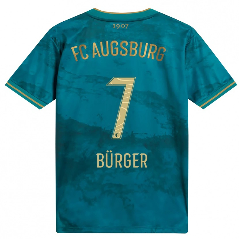 Danxen Barn Anja Bürger #7 Grønn Brun Bortetrøye Drakt Trøye 2026/27 Skjorter T-Skjorte