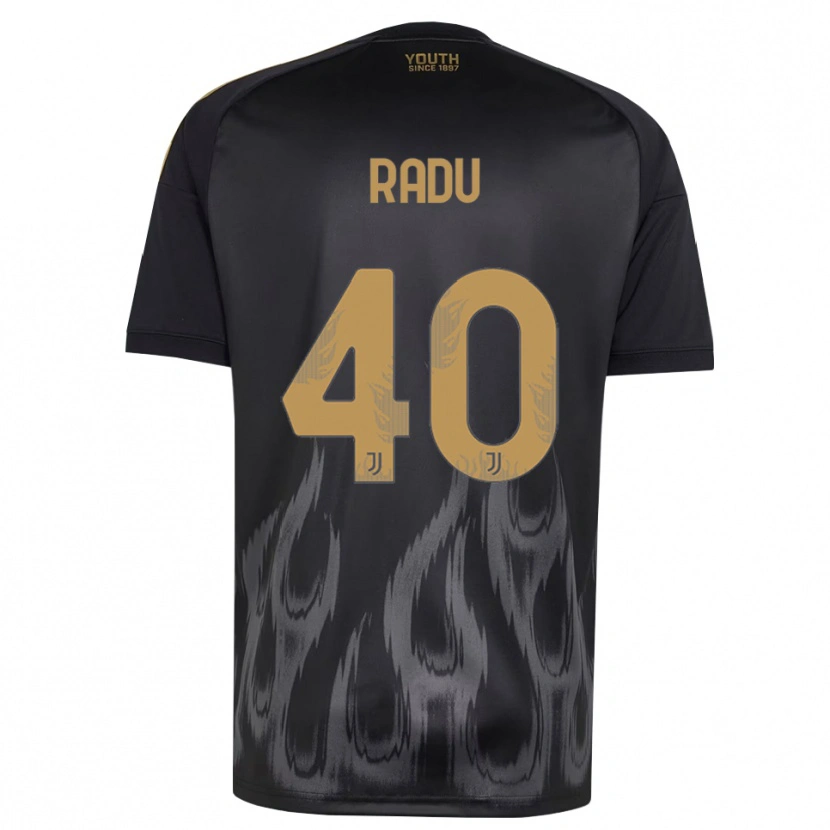 Danxen Barn Riccardo Radu #40 Svart Brun Tredje Sett Drakt Trøye 2026/27 Skjorter T-Skjorte
