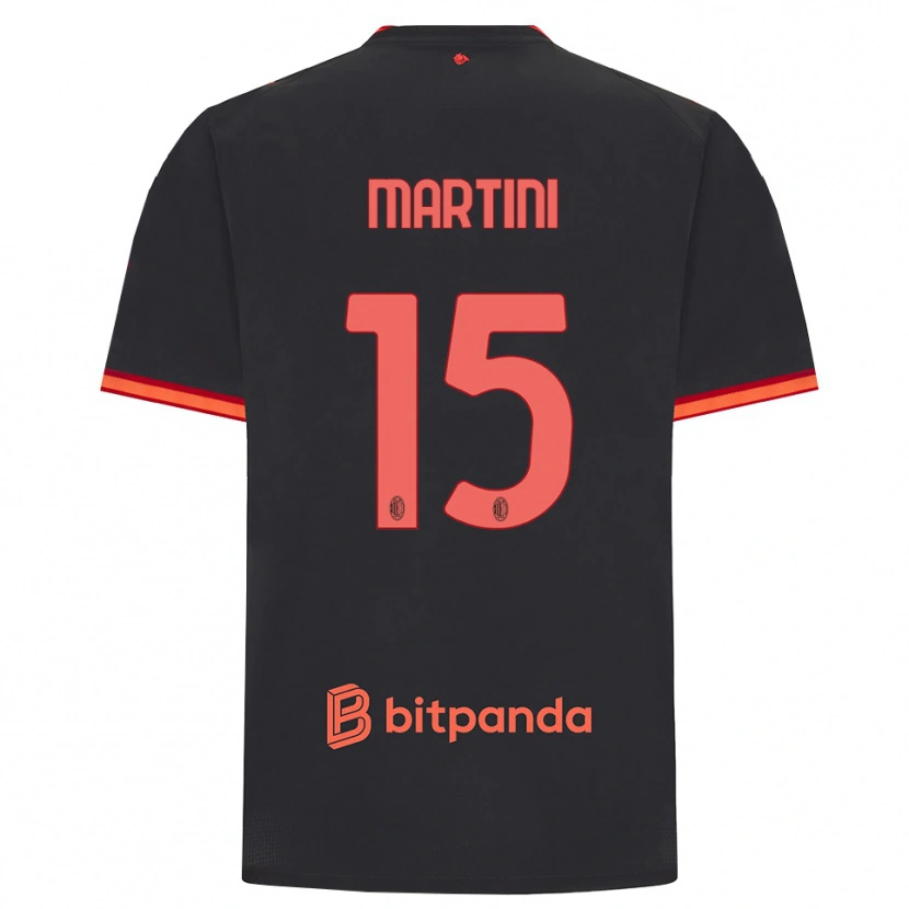Danxen Barn Thomas Martini #15 Svart Rød Tredje Sett Drakt Trøye 2026/27 Skjorter T-Skjorte