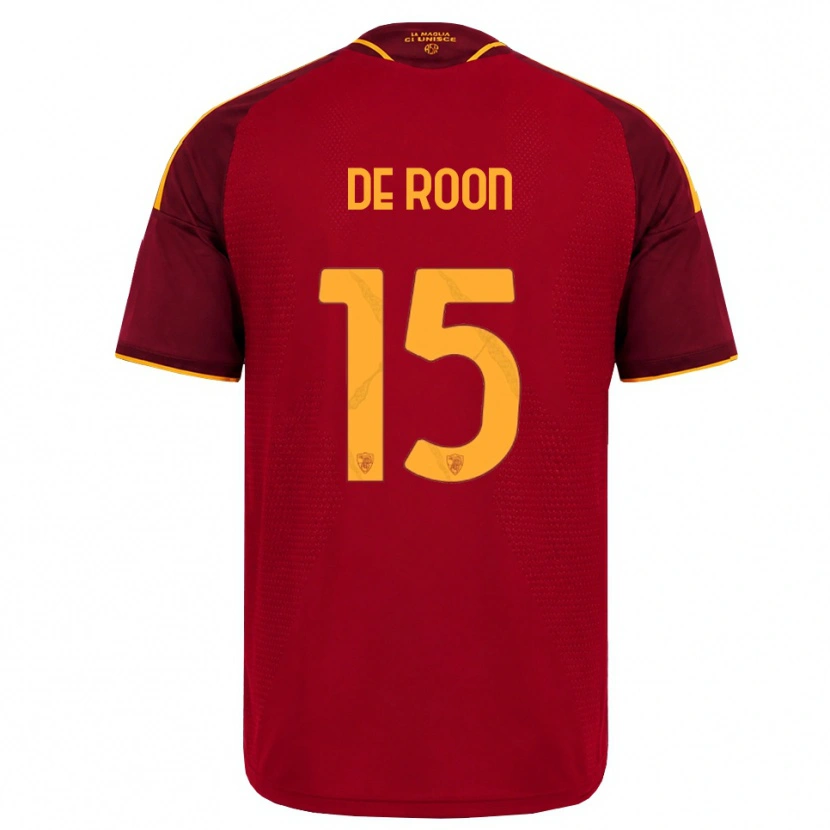 Danxen Mann Marten De Roon #15 Rød Gyllen Gul Hjemmetrøye Drakt Trøye 2026/27 Skjorter T-Skjorte