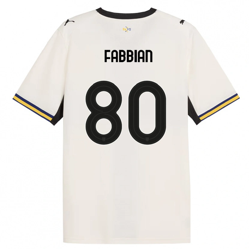 Danxen Mann Giovanni Fabbian #80 Off-White Svart Gul Hjemmetrøye Drakt Trøye 2026/27 Skjorter T-Skjorte