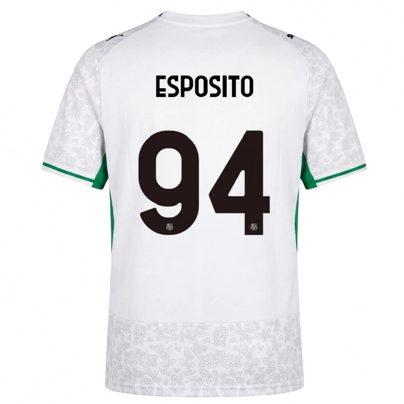 Danxen Mann Sebastiano Esposito #94 Hvit Svart Grønn Bortetrøye Drakt Trøye 2026/27 Skjorter T-Skjorte