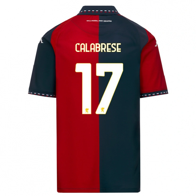 Danxen Mann Filippo Calabrese #17 Rød Svart Hvit Hjemmetrøye Drakt Trøye 2026/27 Skjorter T-Skjorte