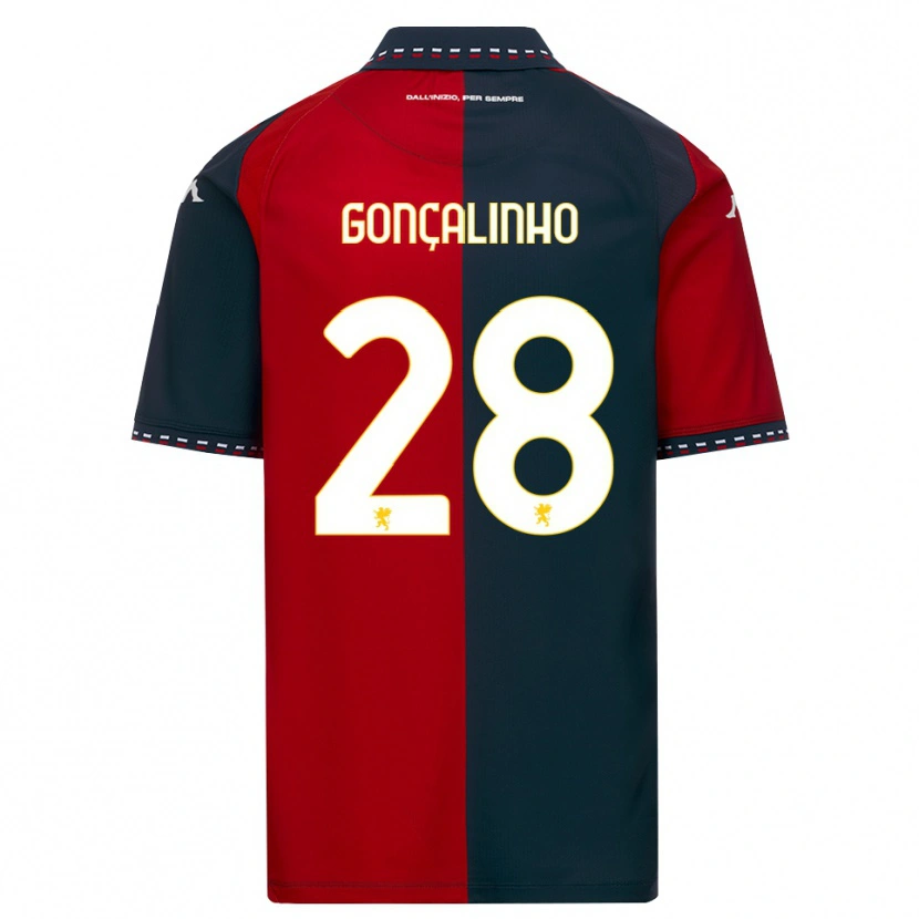 Danxen Mann João Gonçalinho #28 Rød Svart Hvit Hjemmetrøye Drakt Trøye 2026/27 Skjorter T-Skjorte
