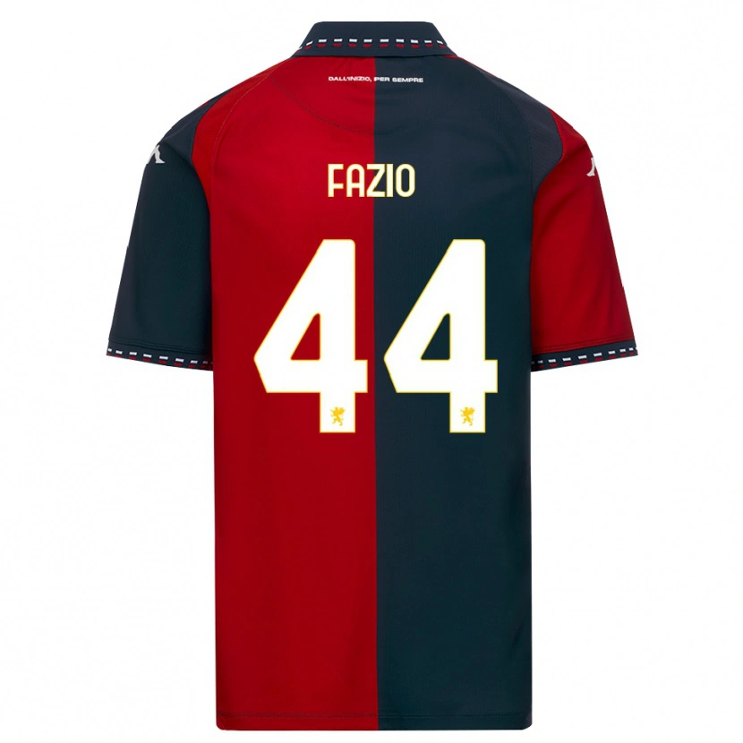 Danxen Mann Agostino Fazio #44 Rød Svart Hvit Hjemmetrøye Drakt Trøye 2026/27 Skjorter T-Skjorte