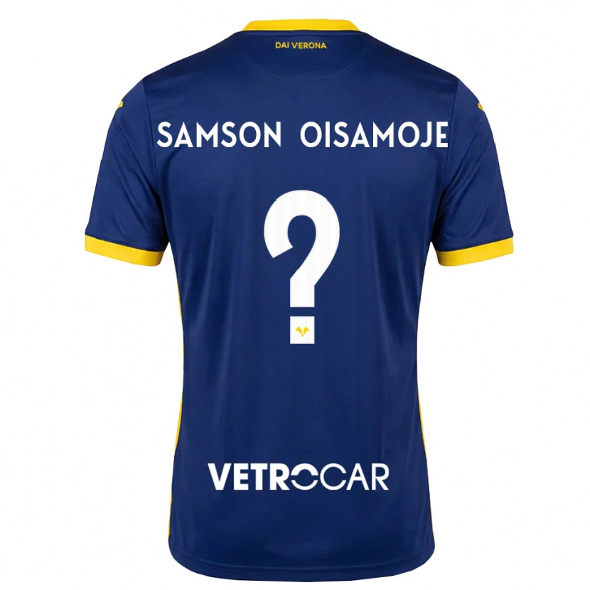 Danxen Mann Junior Samson Oisamoje #0 Kongeblå Gul Hvit Hjemmetrøye Drakt Trøye 2026/27 Skjorter T-Skjorte