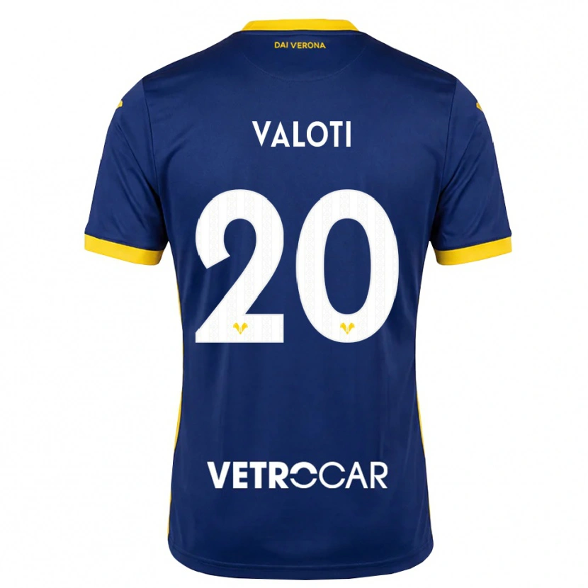 Danxen Mann Alessandro Valoti #20 Kongeblå Gul Hvit Hjemmetrøye Drakt Trøye 2026/27 Skjorter T-Skjorte