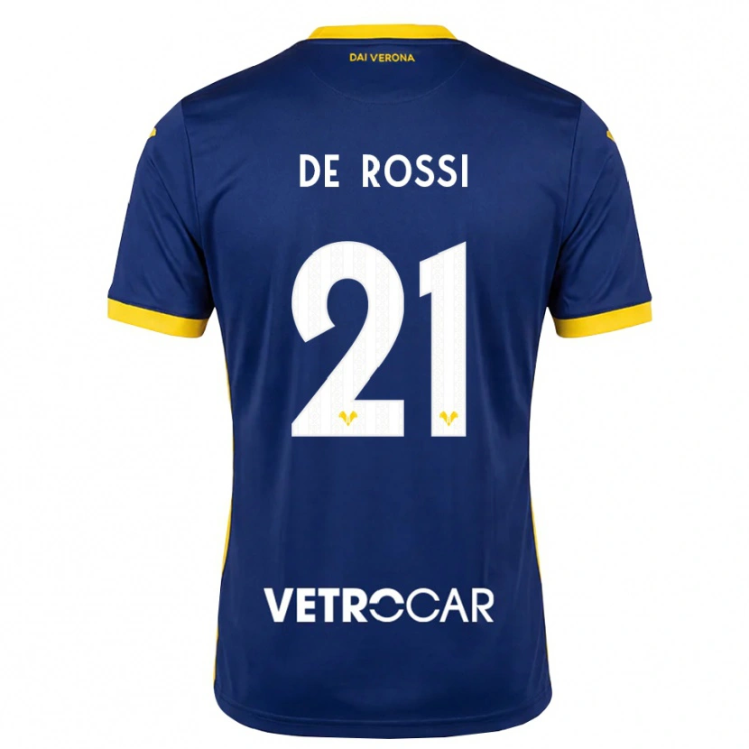 Danxen Mann Michele De Rossi #21 Kongeblå Gul Hvit Hjemmetrøye Drakt Trøye 2026/27 Skjorter T-Skjorte