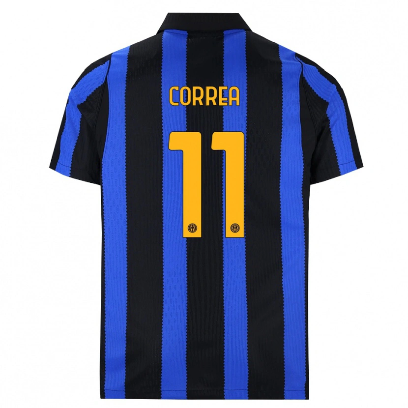 Danxen Mann Joaquin Correa #11 Svart Blå Gul Hjemmetrøye Drakt Trøye 2026/27 Skjorter T-Skjorte
