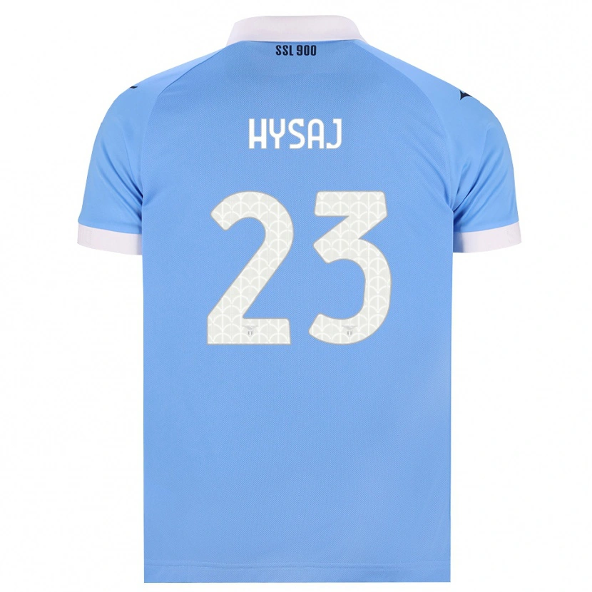Danxen Mann Elseid Hysaj #23 Himmelblå Svart Hvit Hjemmetrøye Drakt Trøye 2026/27 Skjorter T-Skjorte