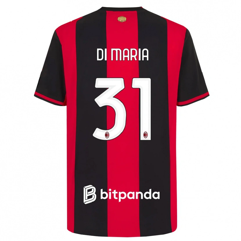 Danxen Mann Alessandro Di Maria #31 Rød Svart Hvit Hjemmetrøye Drakt Trøye 2026/27 Skjorter T-Skjorte