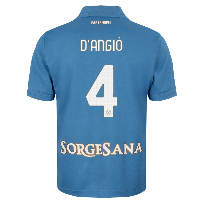Danxen Mann Christian D'angiò #4 Dis Blå Hvit Hjemmetrøye Drakt Trøye 2026/27 Skjorter T-Skjorte