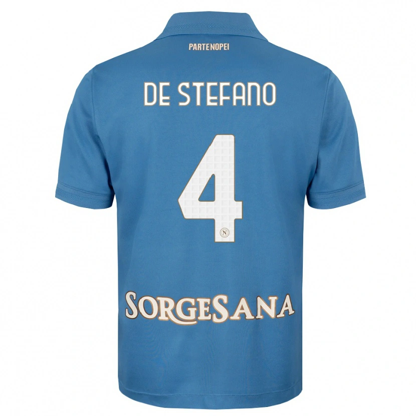 Danxen Mann Francesco De Stefano #4 Dis Blå Hvit Hjemmetrøye Drakt Trøye 2026/27 Skjorter T-Skjorte