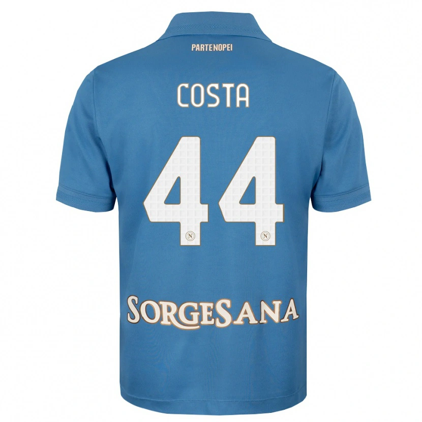 Danxen Mann Filippo Costa #44 Dis Blå Hvit Hjemmetrøye Drakt Trøye 2026/27 Skjorter T-Skjorte