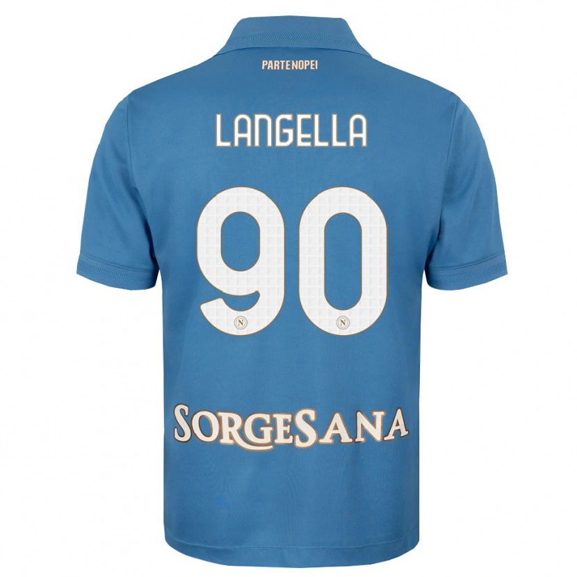 Danxen Mann Gabriella Langella #90 Dis Blå Hvit Hjemmetrøye Drakt Trøye 2026/27 Skjorter T-Skjorte