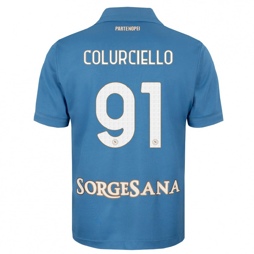 Danxen Mann Cristian Colurciello #91 Dis Blå Hvit Hjemmetrøye Drakt Trøye 2026/27 Skjorter T-Skjorte
