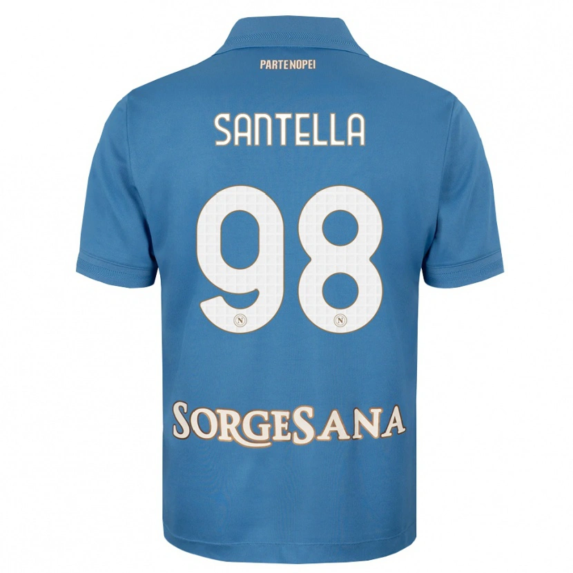 Danxen Mann Alessandro Santella #98 Dis Blå Hvit Hjemmetrøye Drakt Trøye 2026/27 Skjorter T-Skjorte