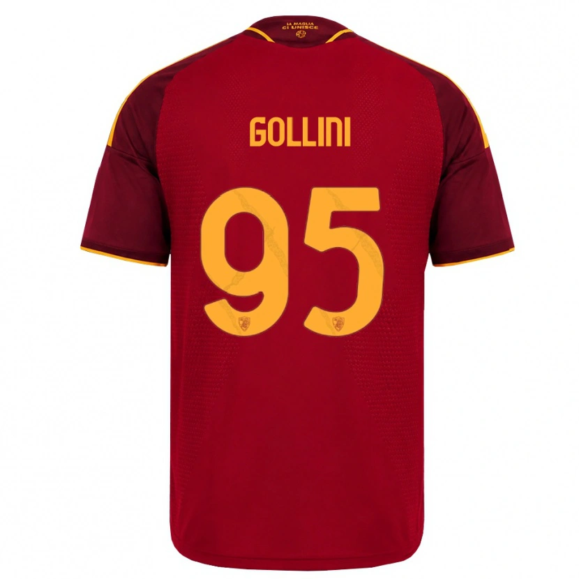 Danxen Mann Pierluigi Gollini #95 Rød Gyllen Gul Hjemmetrøye Drakt Trøye 2026/27 Skjorter T-Skjorte