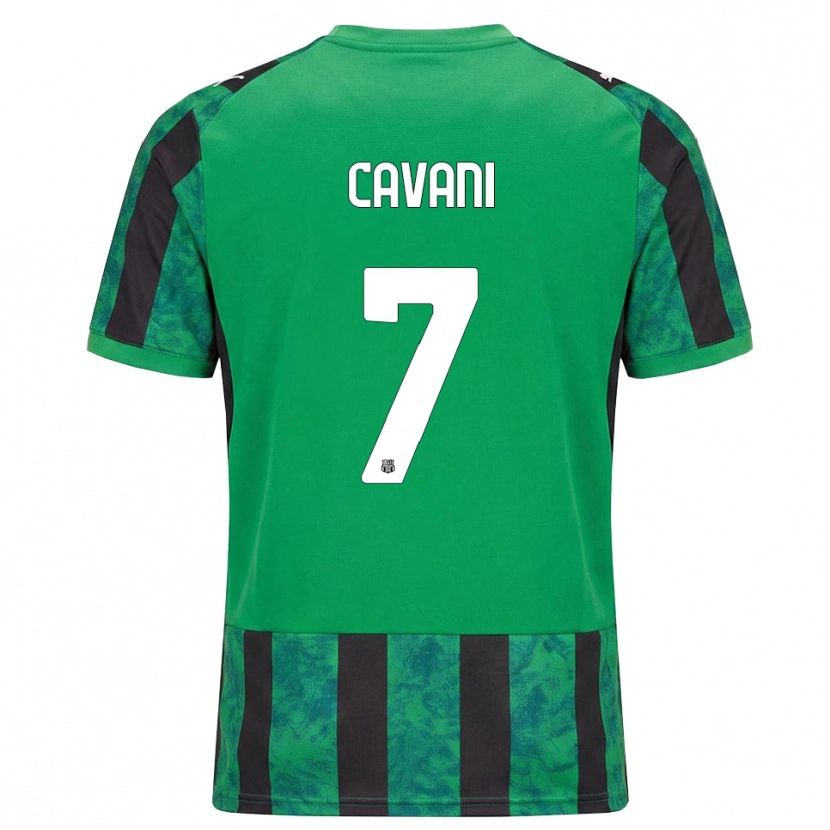 Danxen Mann Lorenzo Cavani #7 Grønn Svart Hvit Hjemmetrøye Drakt Trøye 2026/27 Skjorter T-Skjorte